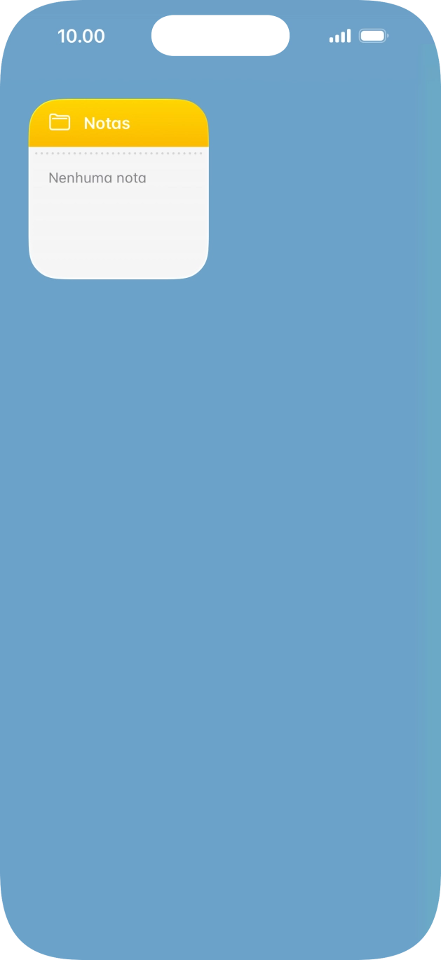 Mantenha premida por um instante a pilha de widgets pretendida.