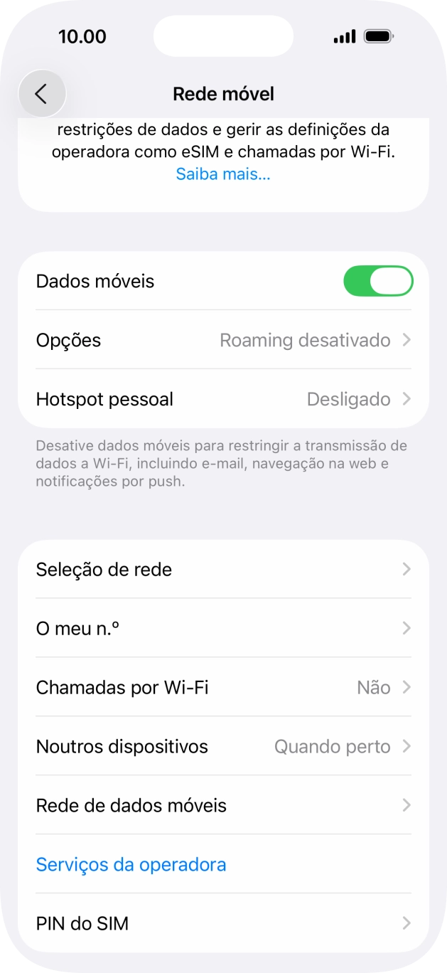 Prima Rede de dados móveis.