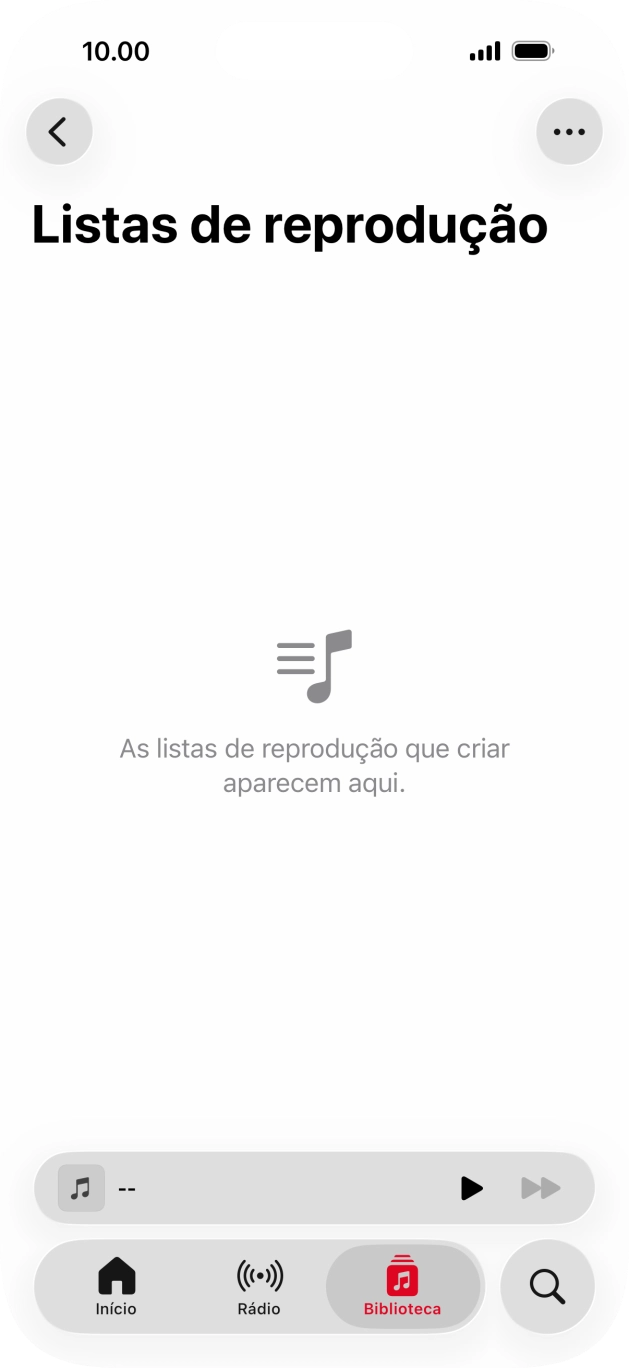 Prima o ícone de menu.