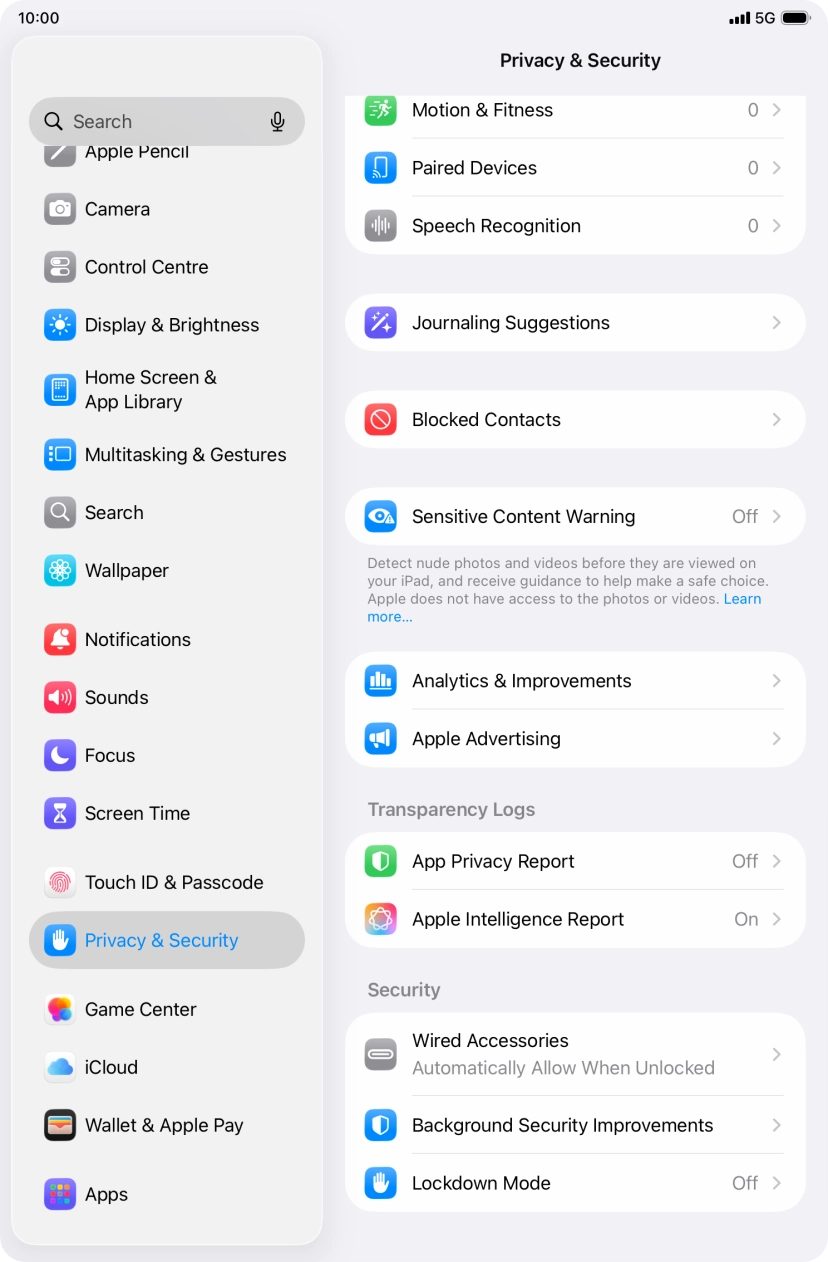 Press App Privacy Report.