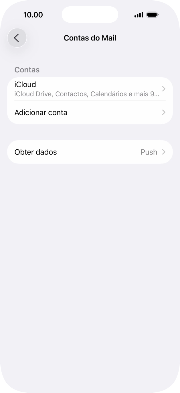 Prima Adicionar conta.