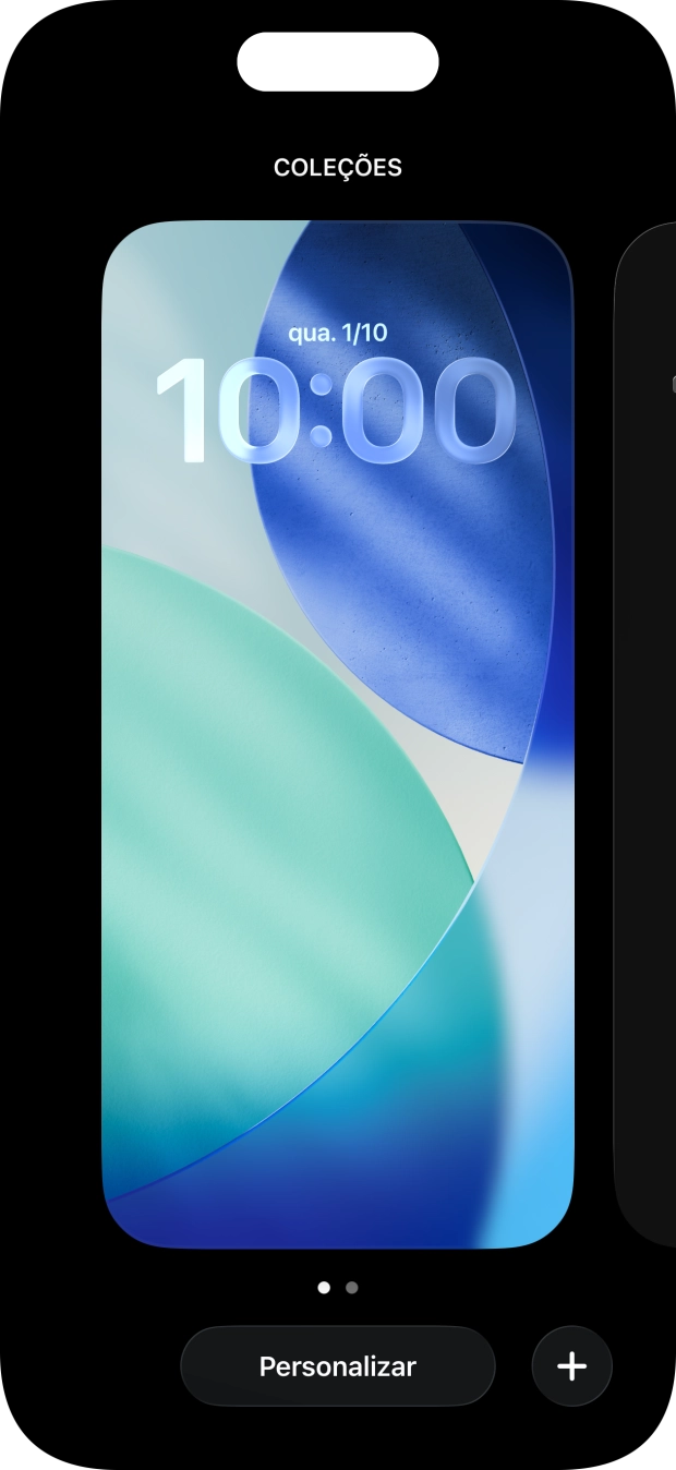 Prima o ícone para adicionar.