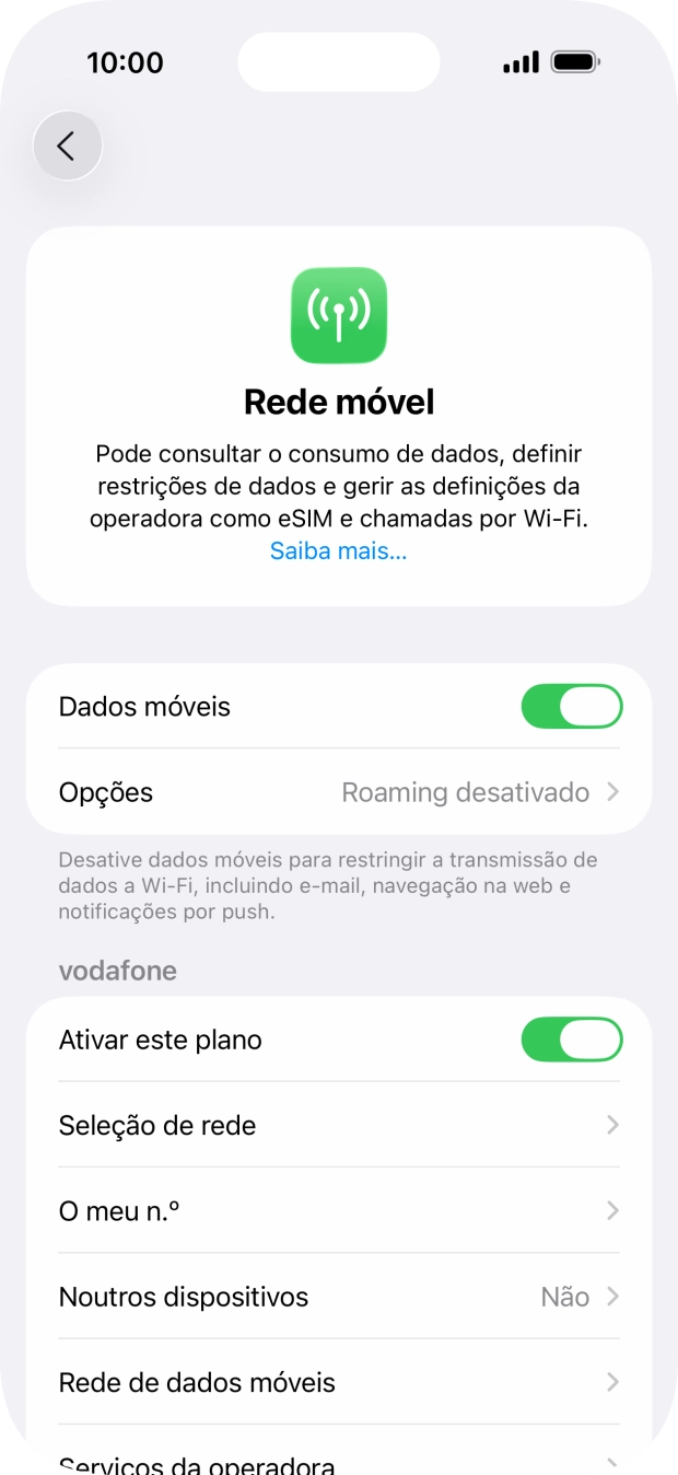 Para voltar ao ecrã inicial, deslize o dedo de baixo para cima a partir da base do ecrã.
