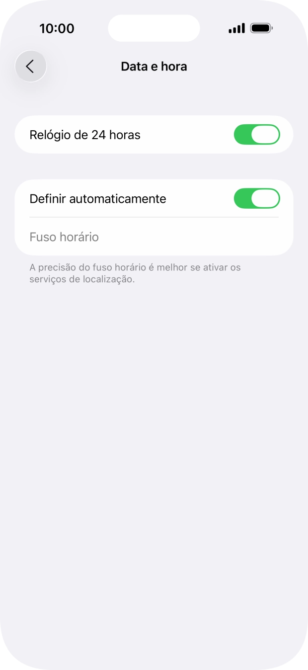 Para voltar ao ecrã inicial, deslize o dedo de baixo para cima a partir da base do ecrã.