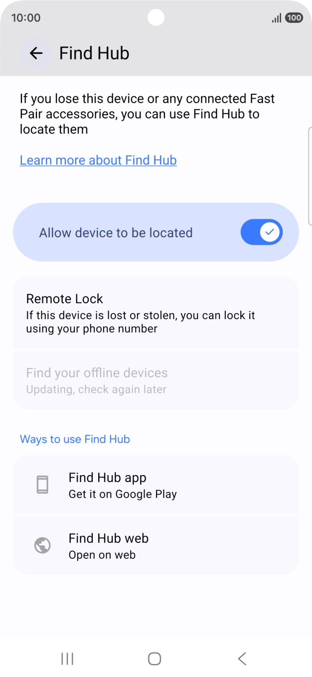 Press the Home key to return to the home screen.