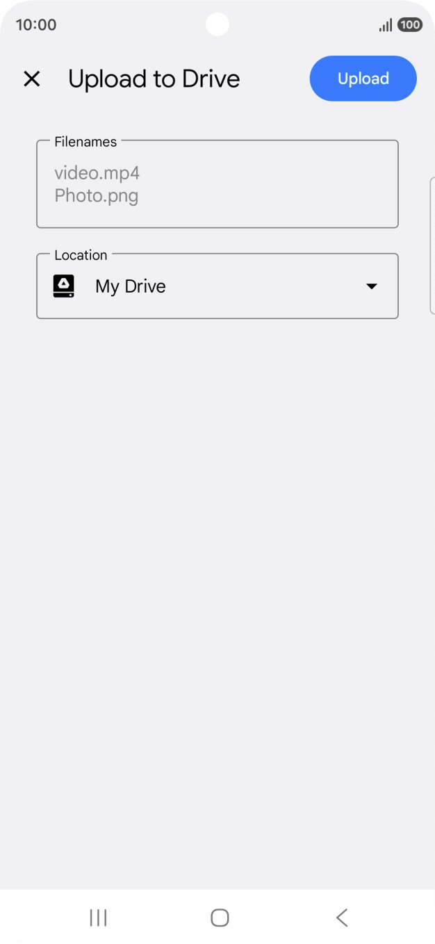 Press the field below 'Location' and go to the required folder.