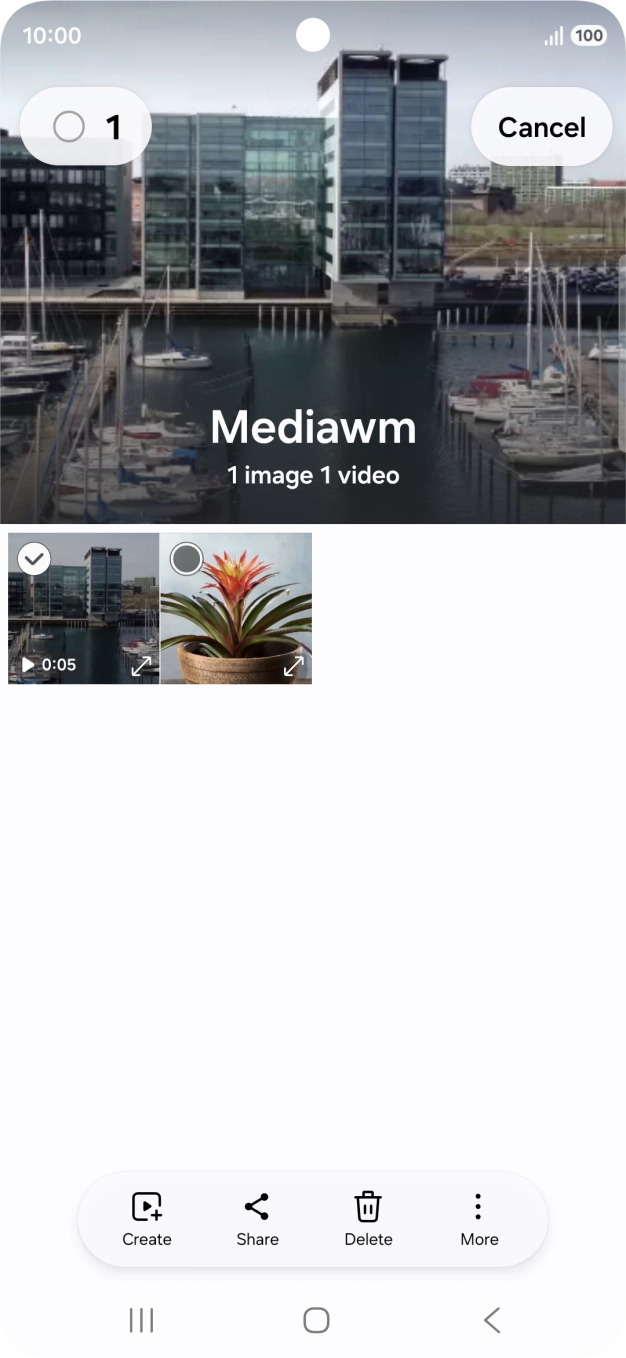 Press the select all icon.