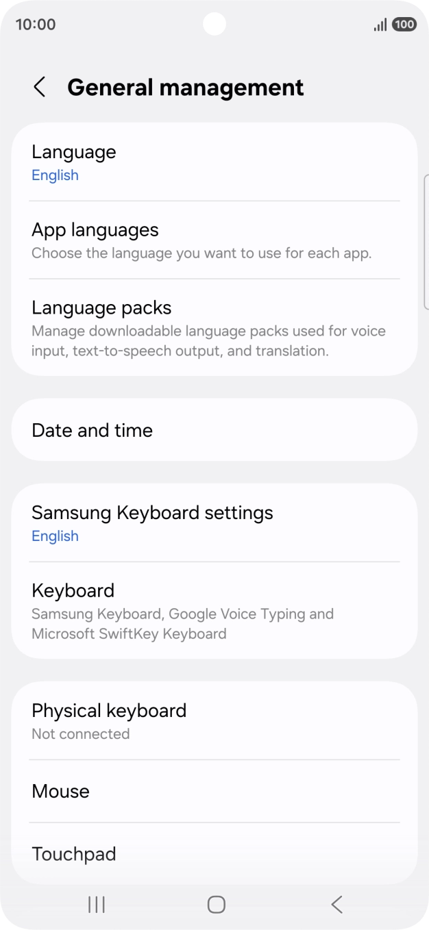 Press Date and time.