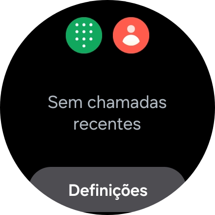Prima o ícone de teclado e insira o número pretendido.