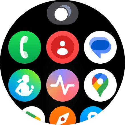 Prima o ícone de telefone.