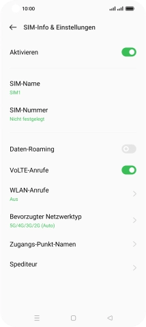 durch vibration abnehmen Schalten Sie das Daten-Roaming auf Ihrem OPPO Find X5 Pro 5G Android 12.0  ein oder aus - Hilfe