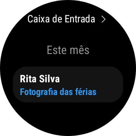 Prima o e-mail pretendido para o ler.