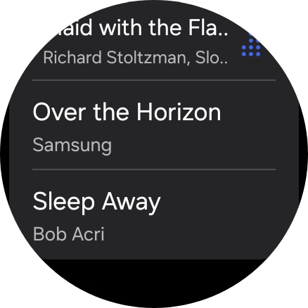 Prima o ficheiro de música pretendido.