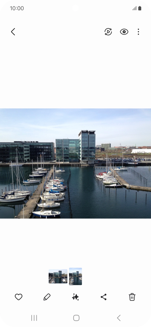 Go to the required picture. Go to the required picture.