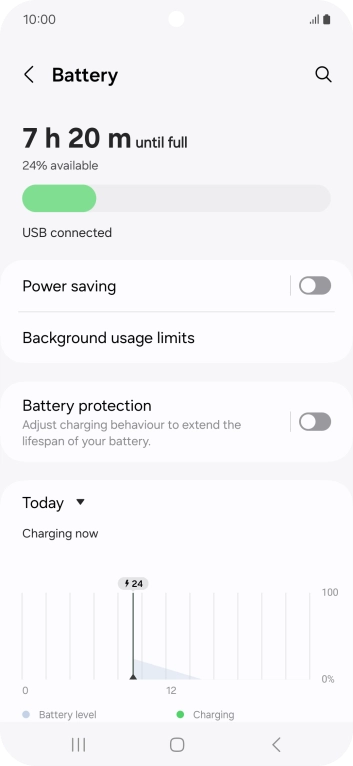 Press Power saving.