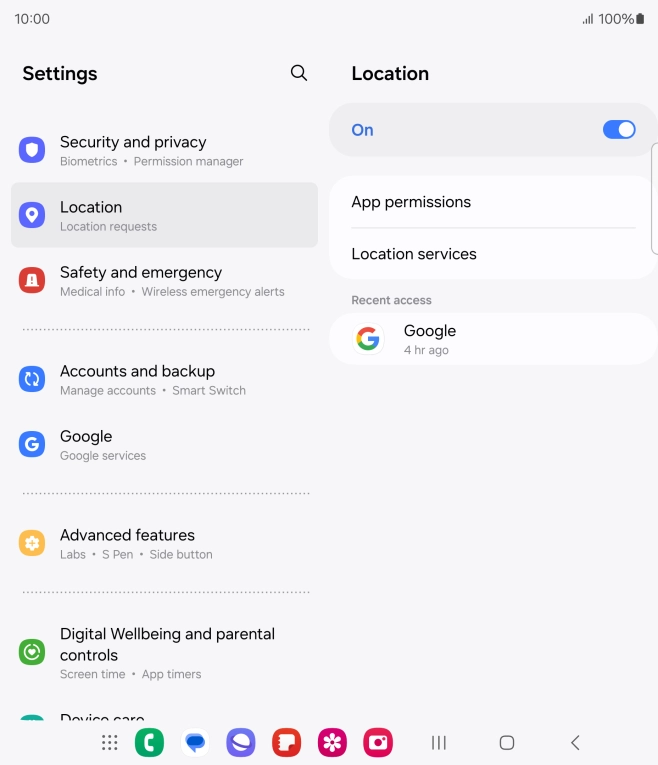 Press App permissions.