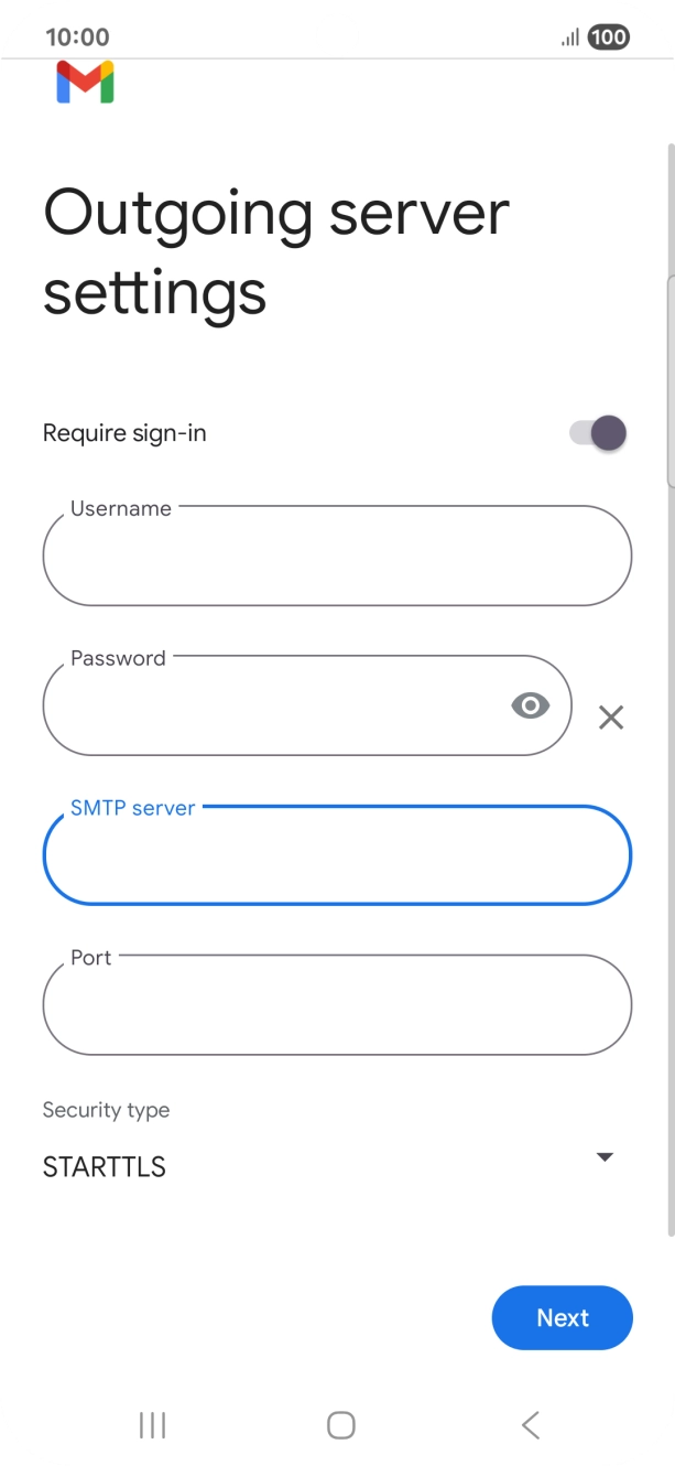 Press the field below 
