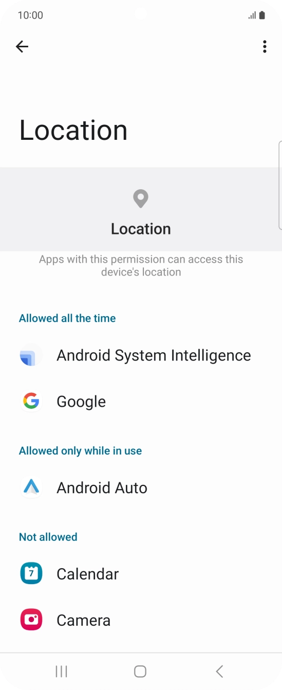 Press the required app. Press the required app.
