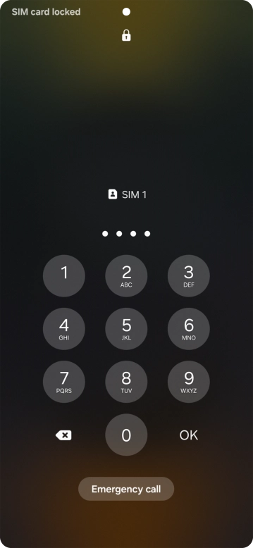 If you're asked to key in your PIN, do so and press OK.