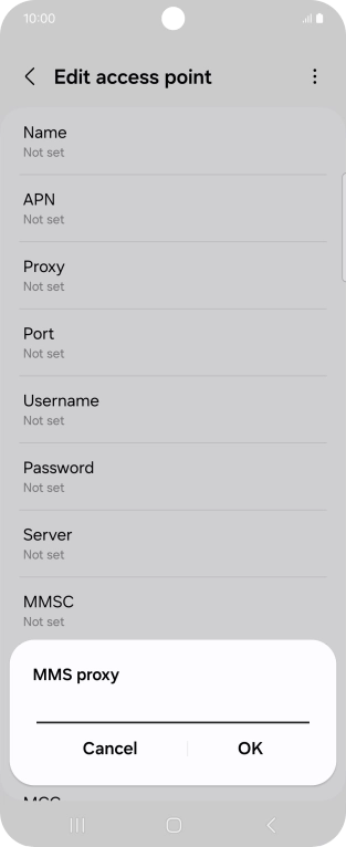 Key in 10.1.1.180 and press OK.