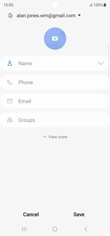 Press the address book drop down list.