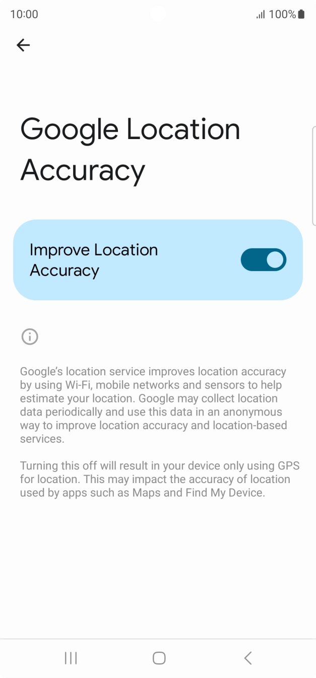If you press the indicator next to 