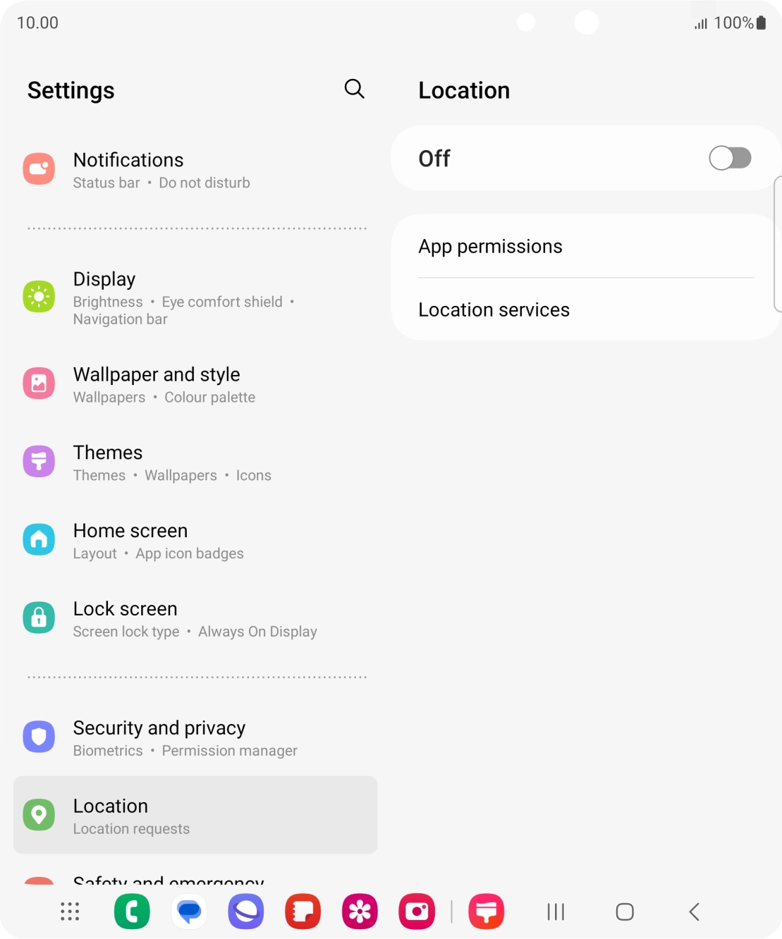 Press the indicator to turn the function on or off. Press the indicator to turn the function on or off.