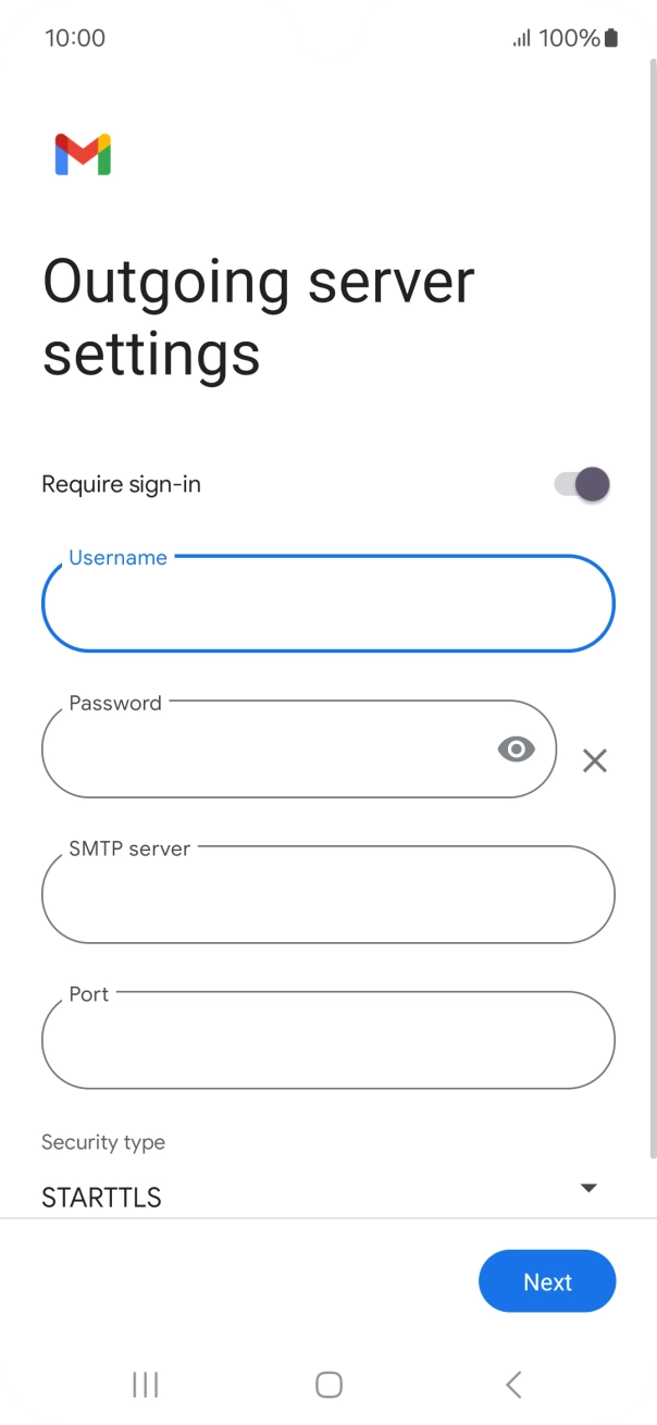 Press the field below 