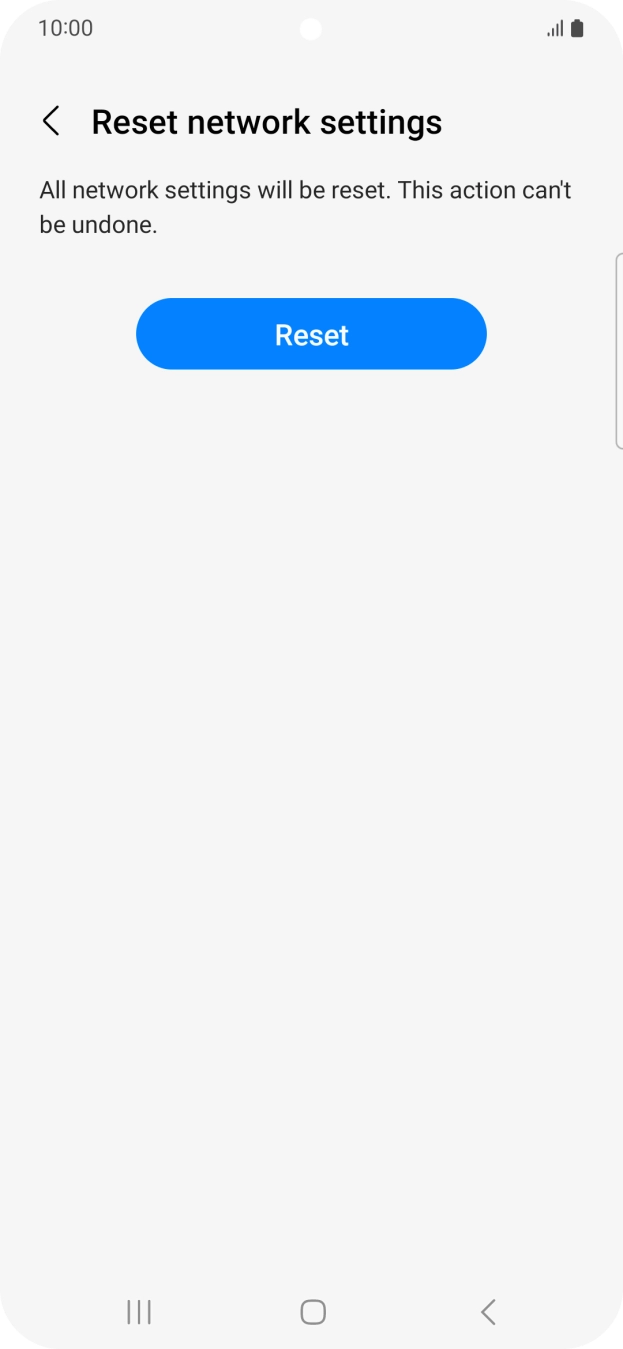 Press Reset. Press Reset.