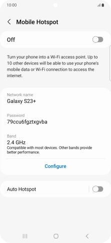 Press Configure. Press Configure.