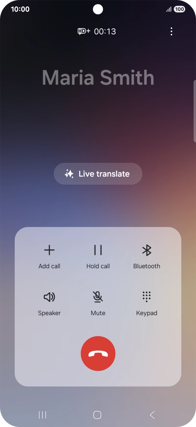 Press Live translate.