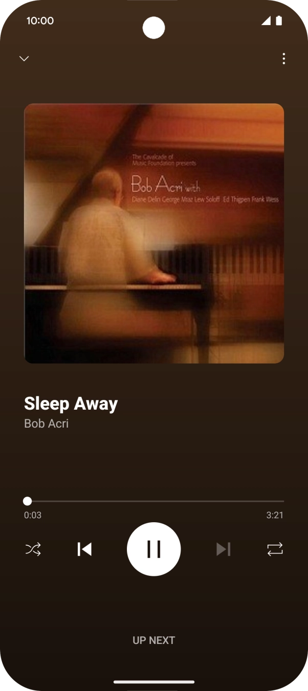 Press arrow right to go to the next audio file.