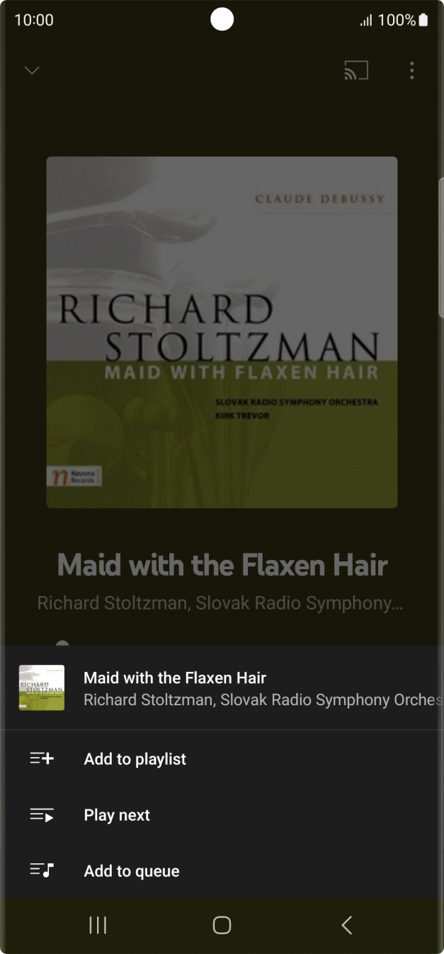 Press Add to playlist.