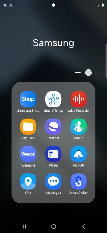 Open a supported app, e.g. Messages.