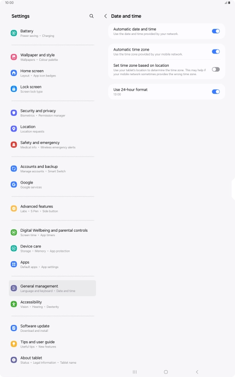 Press the Home key to return to the home screen.