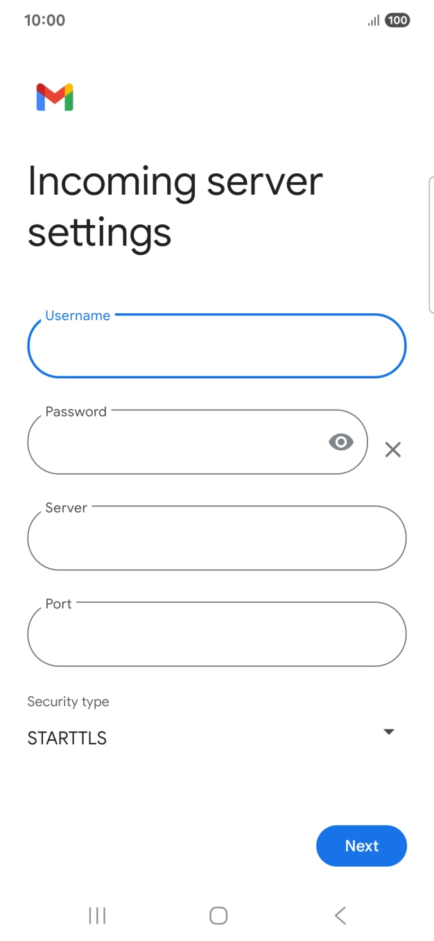 Press the field below 