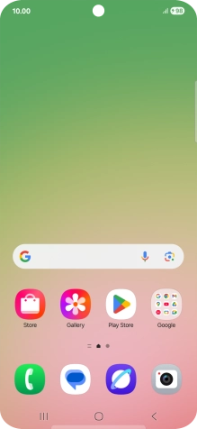 When the battery charging icon is displayed, the battery is charging.