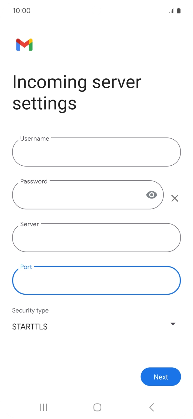 Press the drop down list below 