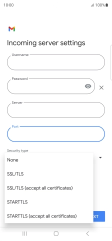 Press SSL/TLS.