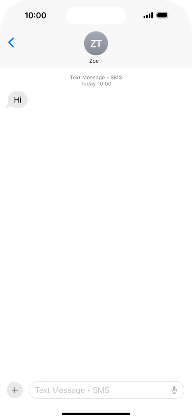 Slide your finger upwards starting from the bottom of the screen to return to the home screen.