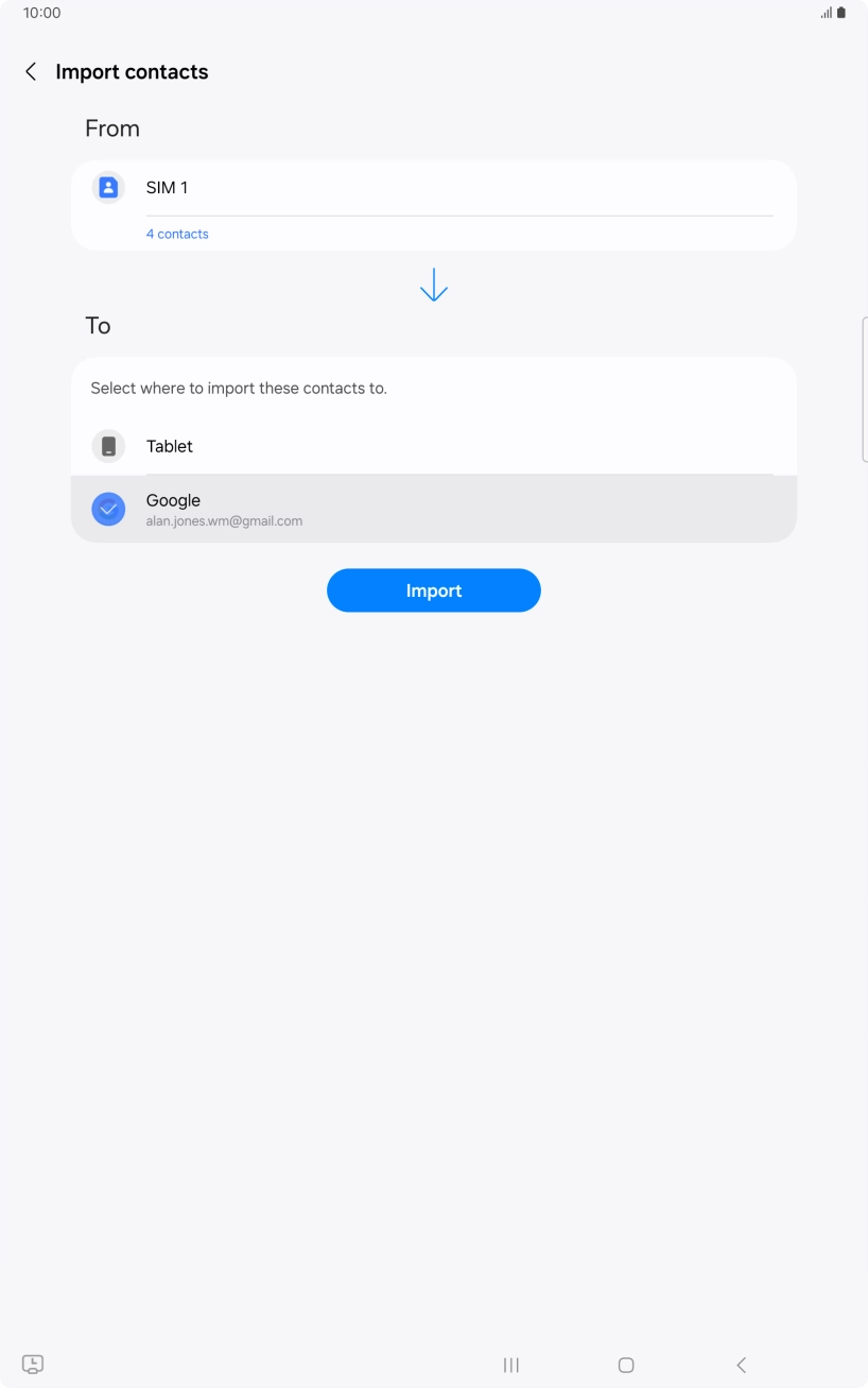Press Import. Press Import.