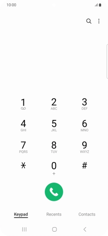 Press the menu icon.