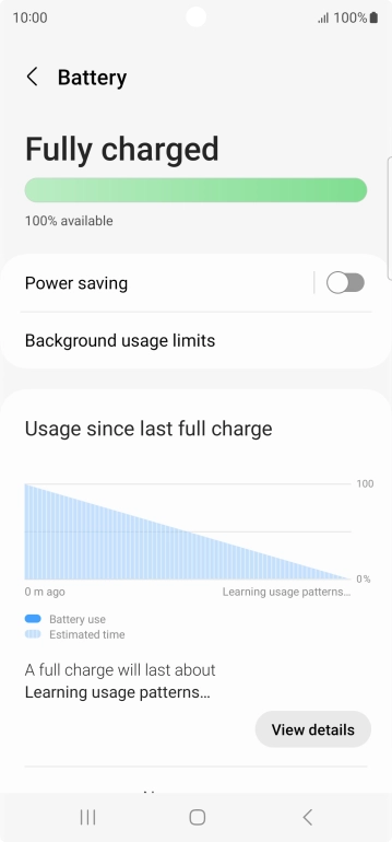 Press Power saving.