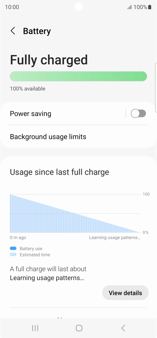 Press Power saving. Press Power saving.