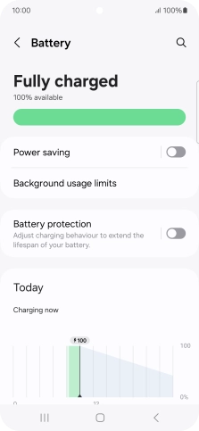 Press Power saving.