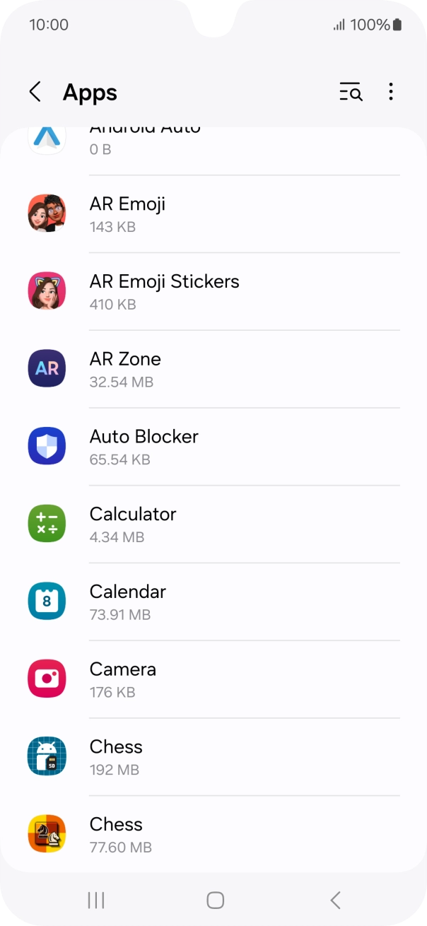 Press the required app. Press the required app.