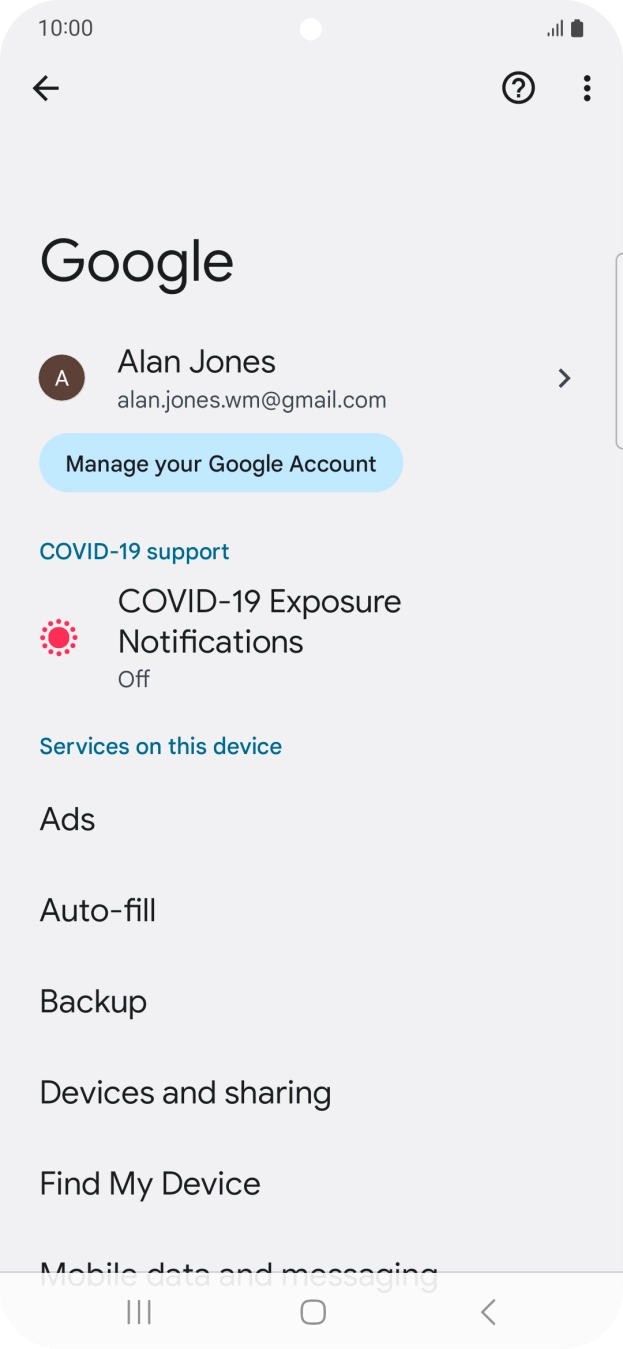 Press Find My Device.