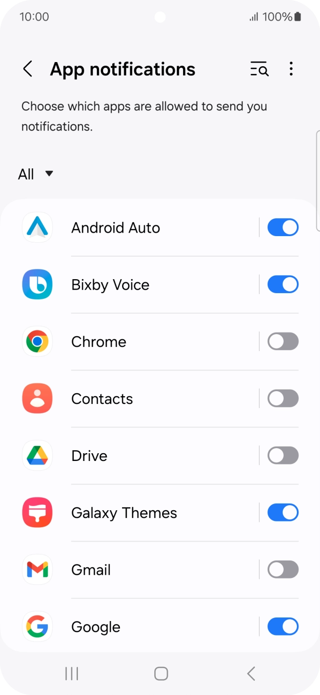 Press the drop down list. Press the drop down list.