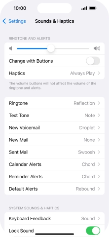 Press Ringtone.