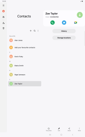 Press the Home key to return to the home screen.